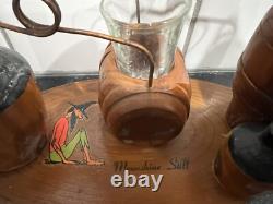 Vintage WOODEN Moonshine Still Whiskey Prohibition Bootlegger Liquor Folk Art