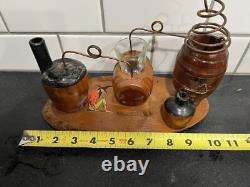 Vintage WOODEN Moonshine Still Whiskey Prohibition Bootlegger Liquor Folk Art