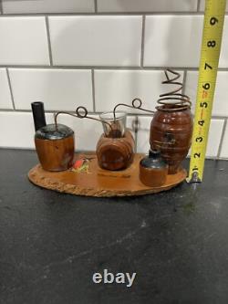 Vintage WOODEN Moonshine Still Whiskey Prohibition Bootlegger Liquor Folk Art