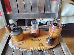 Vintage WOODEN Moonshine Still Whiskey Prohibition Bootlegger Liquor folky 12