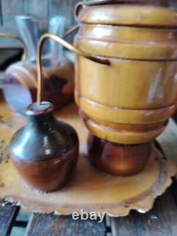 Vintage WOODEN Moonshine Still Whiskey Prohibition Bootlegger Liquor folky 12