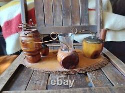 Vintage WOODEN Moonshine Still Whiskey Prohibition Bootlegger Liquor folky 12