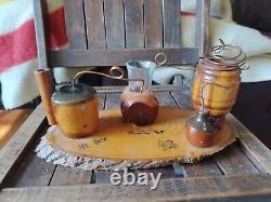 Vintage WOODEN Moonshine Still Whiskey Prohibition Bootlegger Liquor folky 12