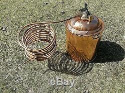 Vintage/antique Copper/brass Moonshine Still