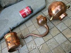 Vintage in Copper Distillery Alambicco Alembic Still Moonshine & Whiskey 1,5 Lt